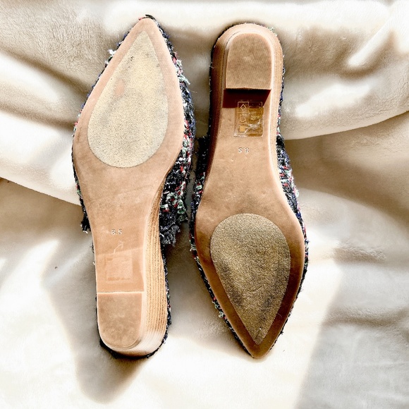 Jeffrey Campbell Tweed Noah Pointed Toe Mules - Picture 4 of 6